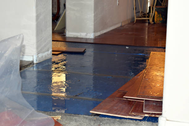 Professional Flood Cleanup technician working in Dudley, MA